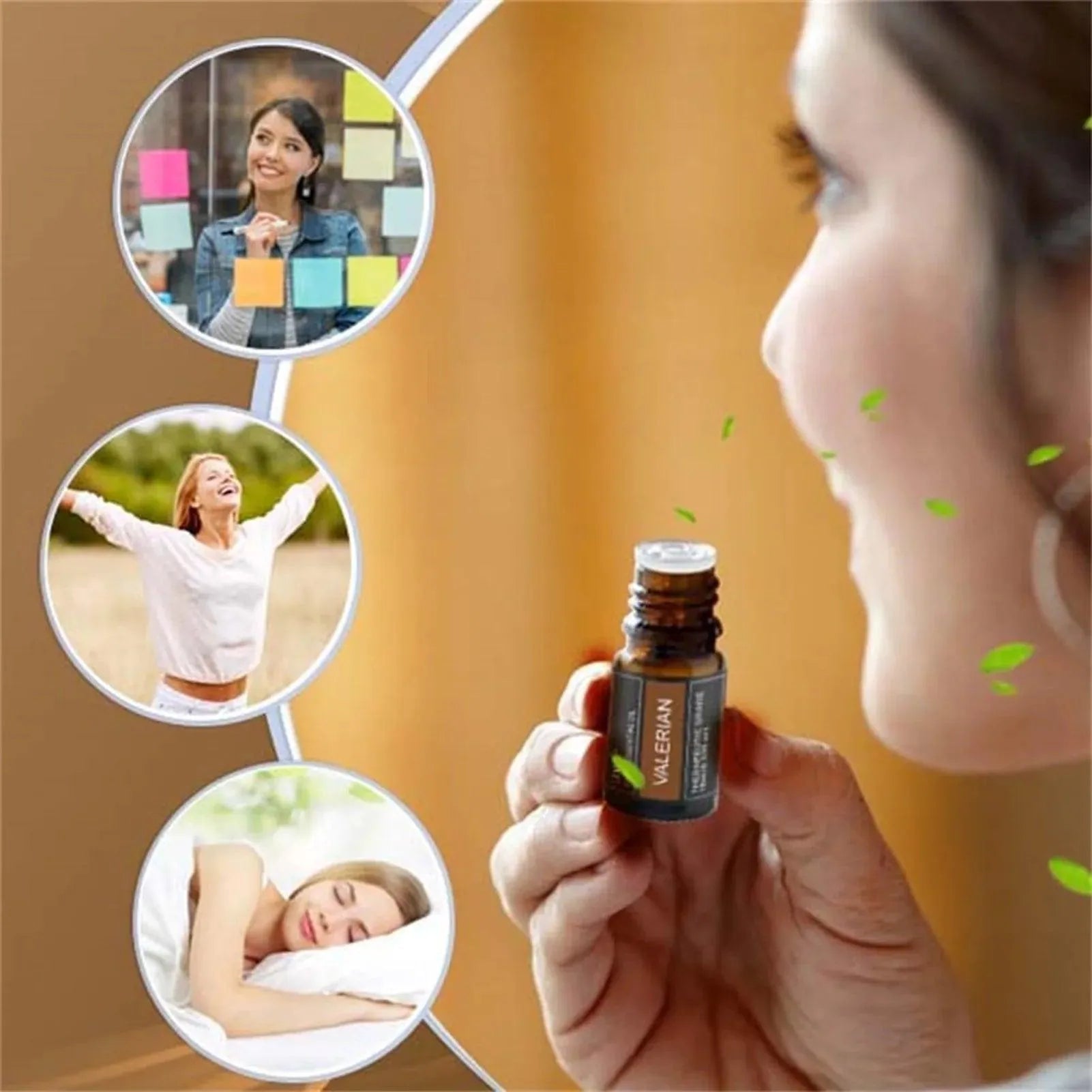 Aceite Esencial de Valeriana para Dormir Aceite Esencial Puro para el Coche Hotel Casa Oficina - Somnium