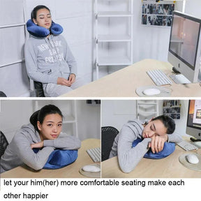 Almohada de viaje en forma de U para avión Almohada inflable para el cuello